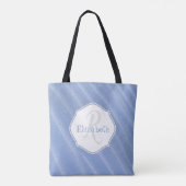Blue Sand Ripples Personalisierte Tasche (Rückseite)