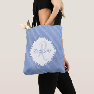 Blue Sand Ripples Personalisierte Tasche