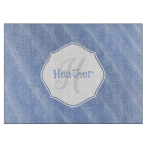 Blue Sand Ripples Personalisiertes Cutting Board Schneidebrett