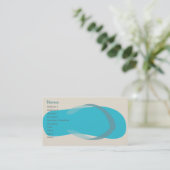 Blue Sandal - Classic Visitenkarte (Stehend Vorderseite)