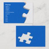 Blue Sandstone Puzzle Visitenkarte (Vorne/Hinten)