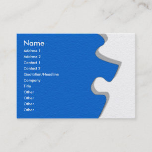 Blue Sandstone Puzzle Visitenkarte