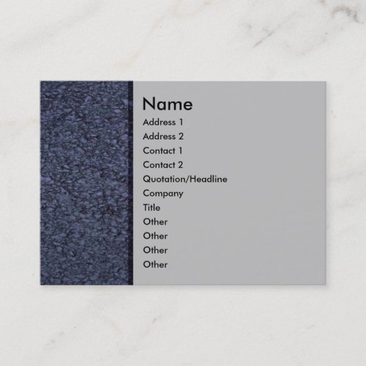 Blue Sandstone Visitenkarte (Vorderseite)