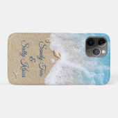 Blue Sandy Toes Salty Kisses Case-Mate iPhone Hülle (Rückseite (Horizontal))