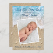 Blue Sandy Toes Salty Kisses Frohe Weihnachten (Vorne/Hinten)