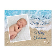 Blue Sandy Toes Salty Kisses Frohe Weihnachten
