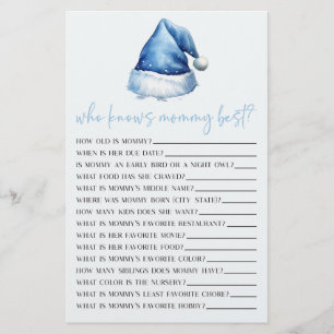 Blue Santa, der Mommy Baby Shower Game kennt Briefpapier