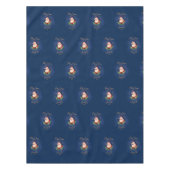 Blue Santa Pattern Skandinavien Weihnachten Tischdecke (Vorderseite)