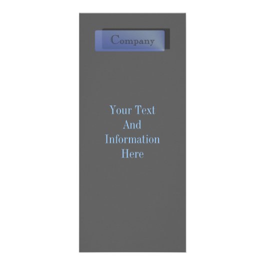 Blue Saphir Rack Card Werbekarte (Vorne)