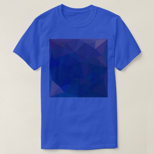 Blue Saphire Abstrakt Low Polygon Hintergrund 1 T-Shirt (Design vorne)