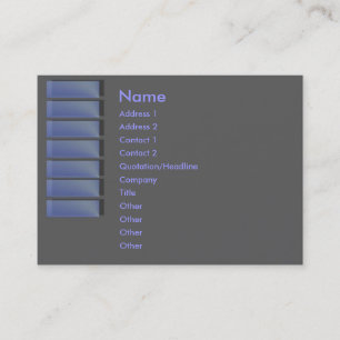 Blue Sapphire Business Card Visitenkarte