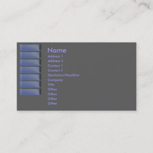 Blue Sapphire Business Card Visitenkarte