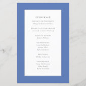 Blue Sapphire Gemstone Hochzeitsprogramme (Rückseite)