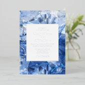 Blue Sapphire Gemstone Wedding Folieneinladung (Stehend vorne)