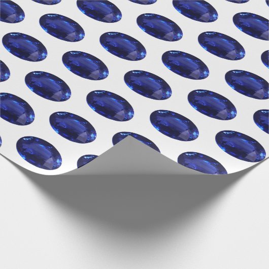 Blue Sapphire Geschenkpapier (Ecke)