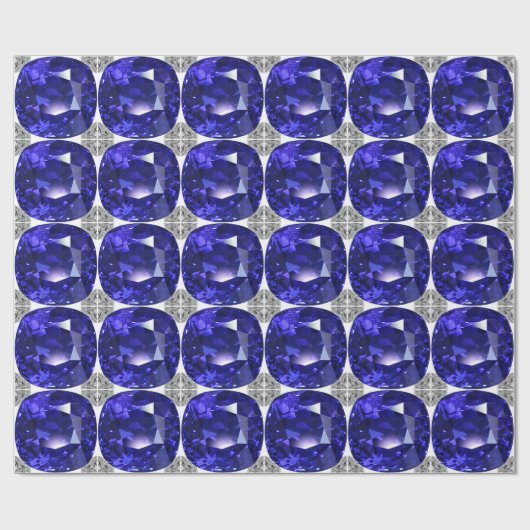 Blue Sapphire Geschenkpapier (Flach)