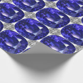 Blue Sapphire Geschenkpapier (Ecke)