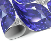 Blue Sapphire Geschenkpapier (Rolleneckpunkt)