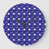 Blue Sapphire Große Wanduhr (Vorderseite)