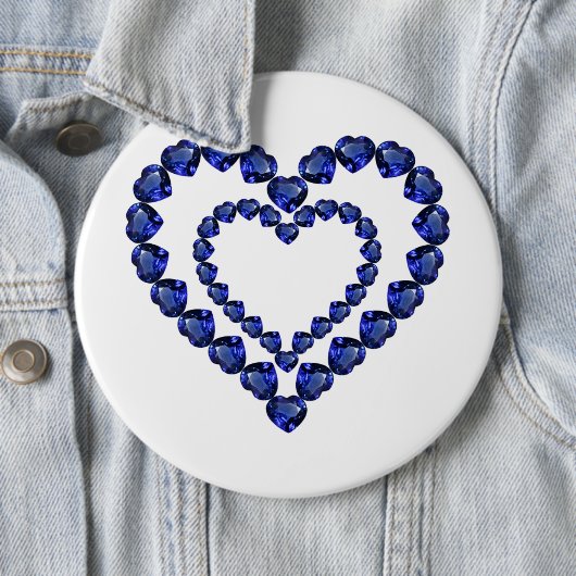 Blue Sapphire Heart Button (Beispiel)