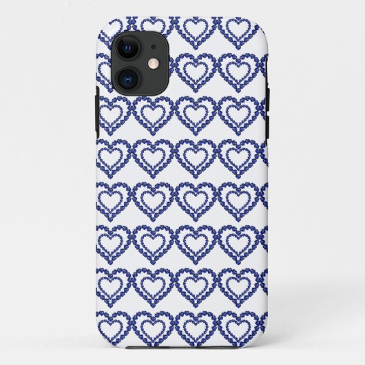 Blue Sapphire Heart Case-Mate iPhone Hülle (Rückseite)
