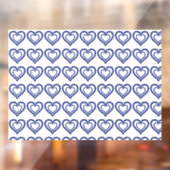 Blue Sapphire Heart Fensteraufkleber (Blatt 2)