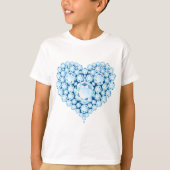 Blue Sapphire Heart Gems T-Shirt (Vorderseite)