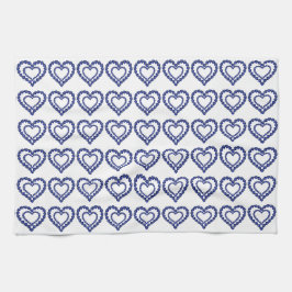 Blue Sapphire Heart Geschirrtuch