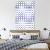 Blue Sapphire Heart Leinwanddruck (Insitu (Schlafzimmer))
