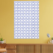 Blue Sapphire Heart Leinwanddruck (Insitu (Wohnzimmer))