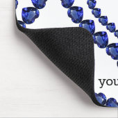 Blue Sapphire Heart Mousepad (Ecke)