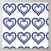 Blue Sapphire Heart Poster (Vorne)