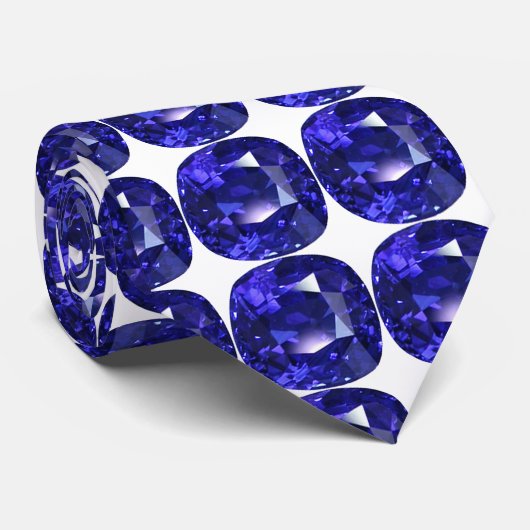 Blue Sapphire Krawatte (Gerollt)