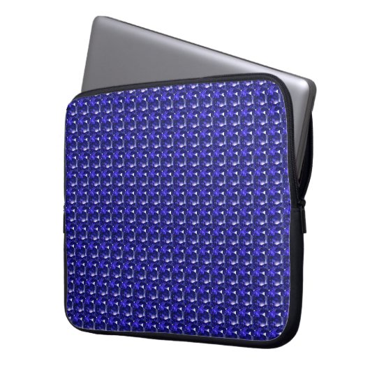 Blue Sapphire Laptopschutzhülle (Vorderseite Links)