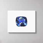 Blue Sapphire Leinwanddruck (Vorderseite)