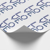 Blue Sapphire Liebe Geschenkpapier (Ecke)