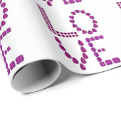 Blue Sapphire Liebe Geschenkpapier (Rolleneckpunkt)