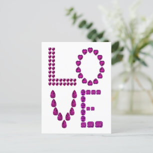 Blue Sapphire Liebe Postkarte