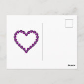 Blue Sapphire Liebe Postkarte (Rückseite)