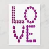 Blue Sapphire Liebe Postkarte (Vorderseite)