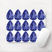 Blue Sapphire Mouse Pad Mousepad (Mit Mouse)