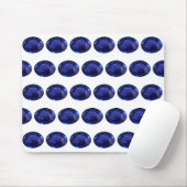 Blue Sapphire Mouse Pad Mousepad (Mit Mouse)