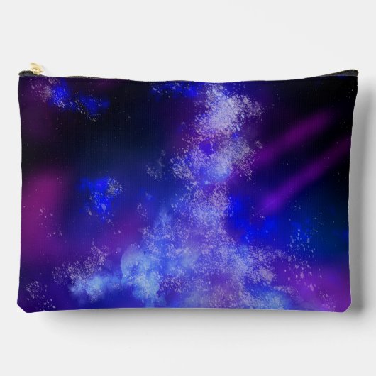 Blue Sapphire Night Sky Zubehörtasche (Vorderseite)