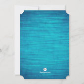 Blue Sapphire Religiöse Einladung (Rückseite)