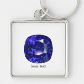 Blue Sapphire Schlüsselanhänger (Vorne)