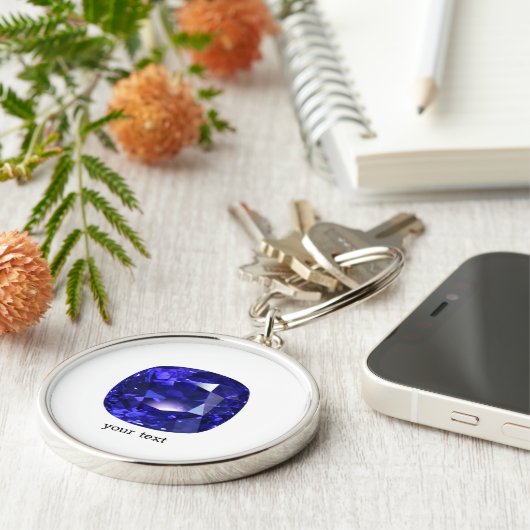 Blue Sapphire Schlüsselanhänger (Seite)