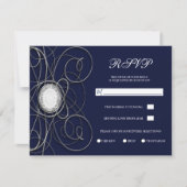 Blue Sapphire & Silver Diamond Anniversary UAWG Einladung (Vorderseite)