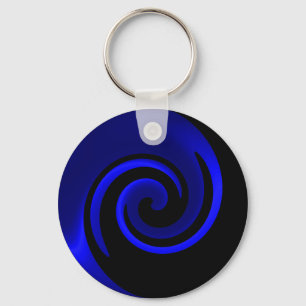 Blue Sapphire Swirl Schlüsselanhänger