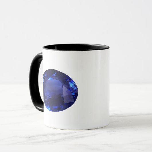 Blue Sapphire Tasse (Vorderseite Links)