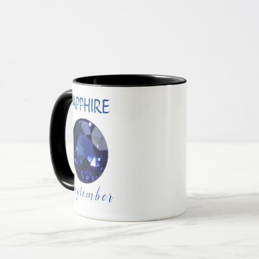Blue Sapphire Tasse (Vorderseite Links)